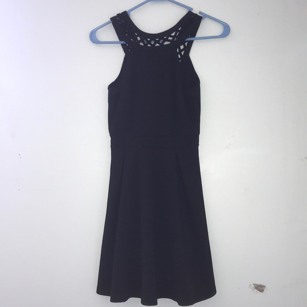 Black skater dress